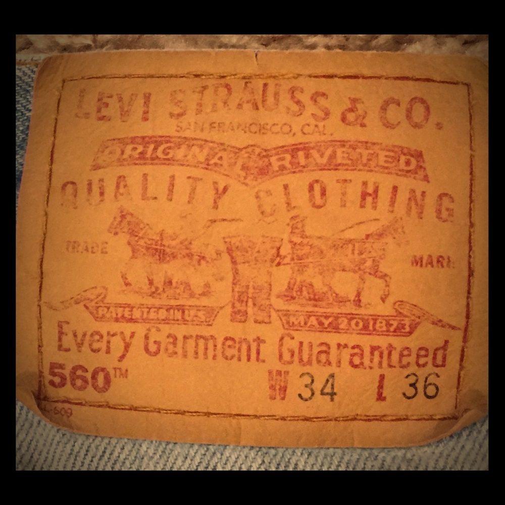 Vintage Levi’s 560 Jeans  34/36.   Amazing Jeans